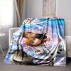 1Pc Frozen Friends Adventure Flannel Blanket, Soft And Comfortable, Casual Warm, Camping Travel, Christmas, Halloween Xmas Gift Ey117