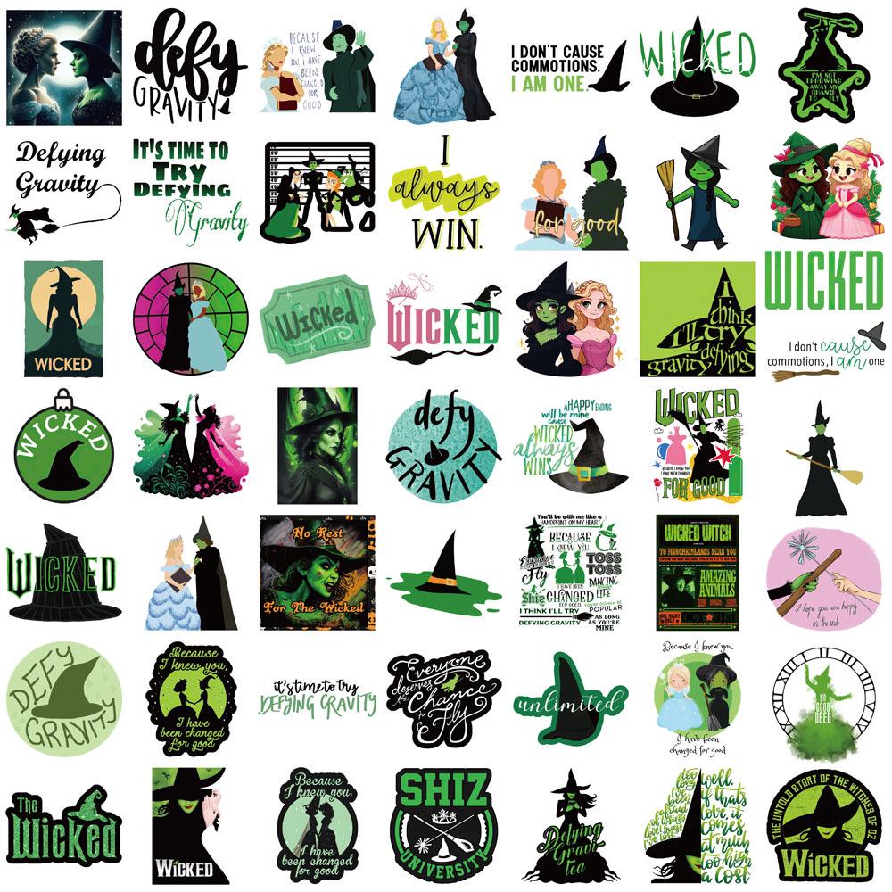 Wicked Witch Creative Stickers Set - 50 Sheets for Journals, DIY Crafts & More