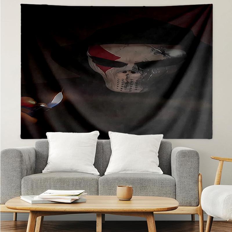 Devil's Night Tapestry for Bedroom Aesthetic Classroom Tapestries Wall Hanging for Living Room Dorm Office,Ideal Creative Gift