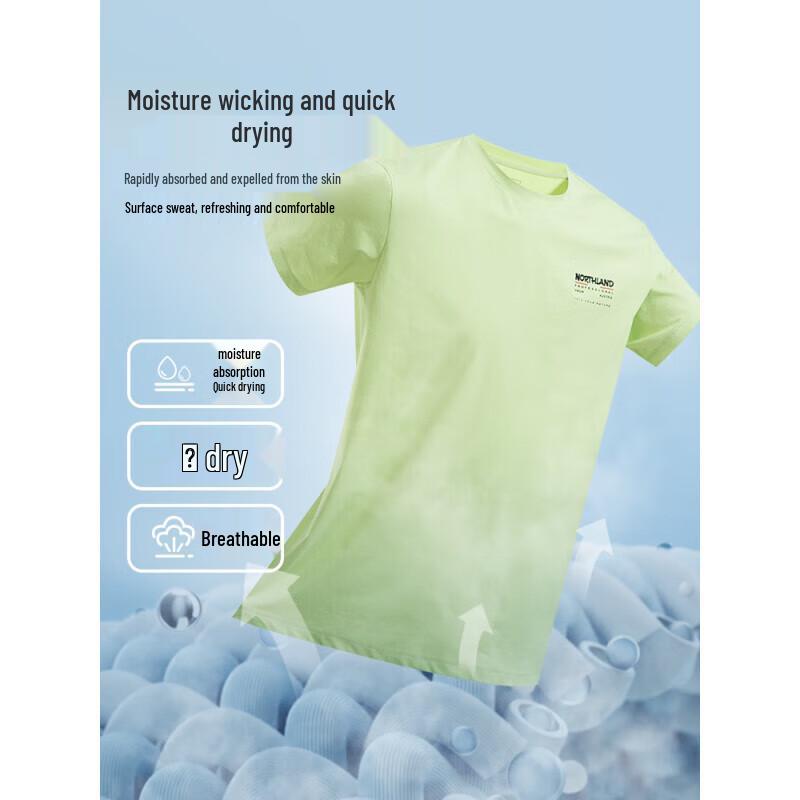 Nortland Men s 2025 Outdoor Round Neck Quick-Dry Sun Protection T-Shirt 185/100A