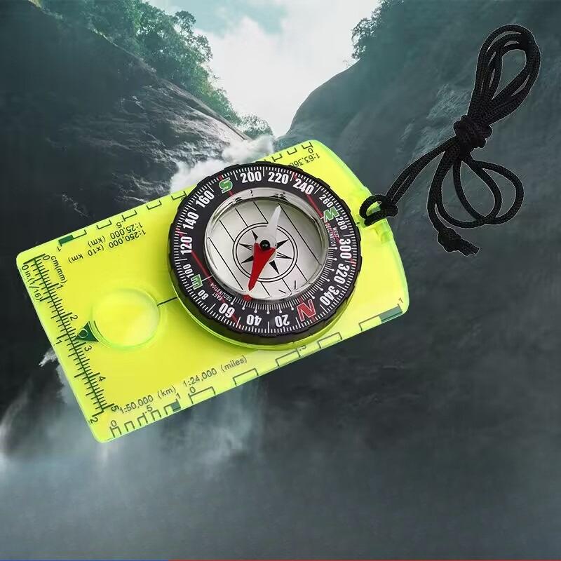 Waterproof Baseplate Orienteering Compass for Map Reading High Visibility Design Outdoor Hiking Camping Navigation Survival Gear