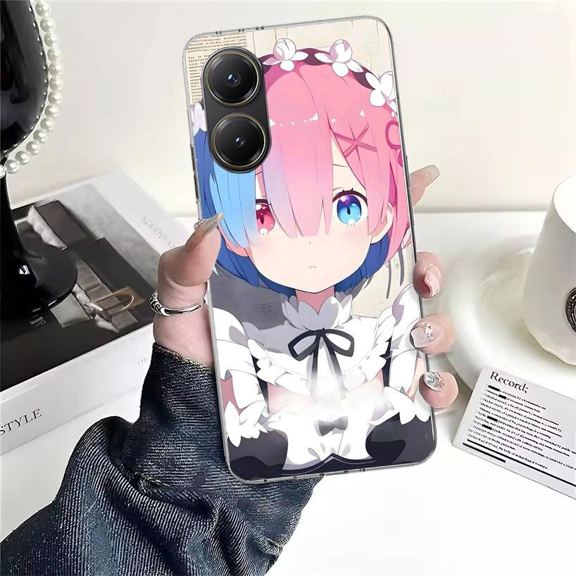 R-Rem Re Zero Anime Soft Phone Case For Xiaomi Redmi 15C 15 13C 13 Poco X5 X6 X7 F7 Ultra M7 12C 12 10 10C 9C 9A 9T 9 Fundas Poc