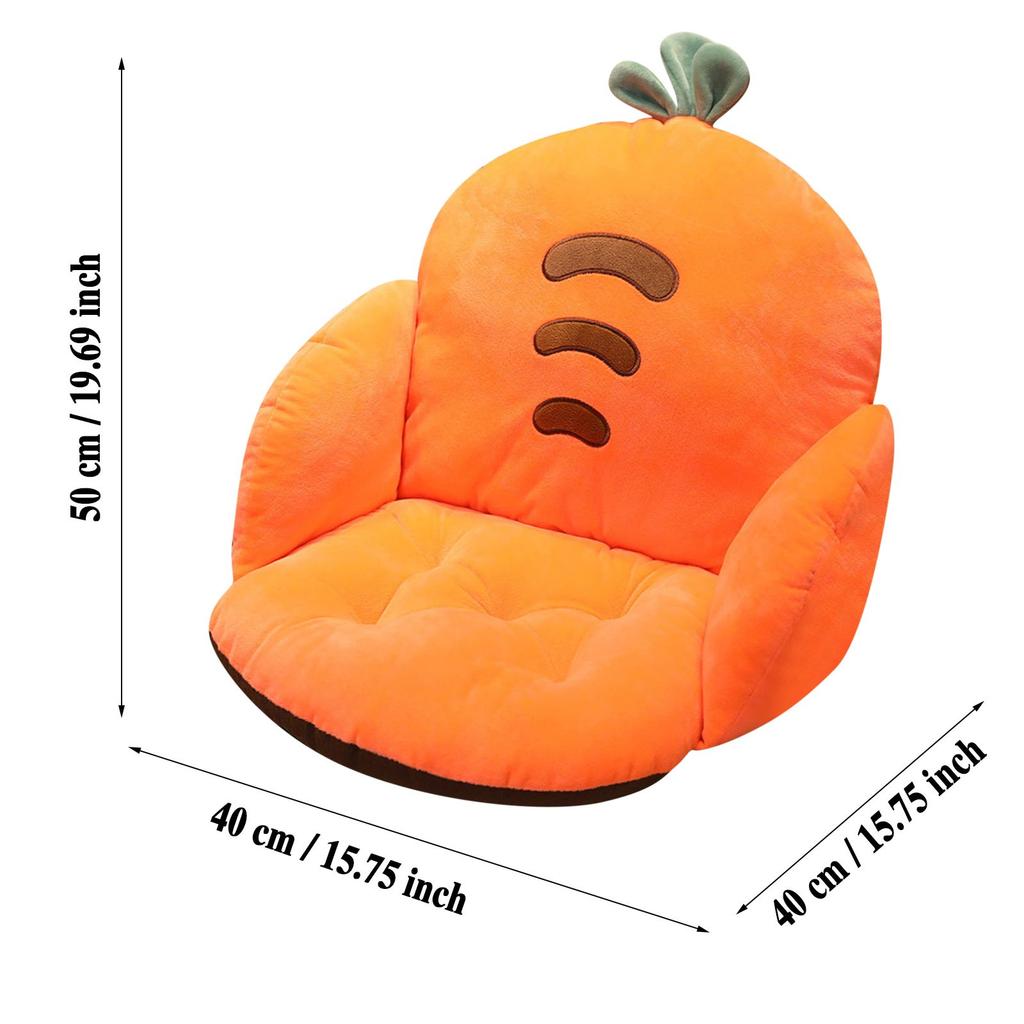 Home Decoration Cartoon Plush Chair Cushion Non-Slip Lumbar Support Chair Cushions Cartoon Animal Soft Comfortable Chair Pillows
