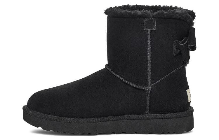 UGG Mini Bailey Suede Bow Black Women s 1153514-BLK 38