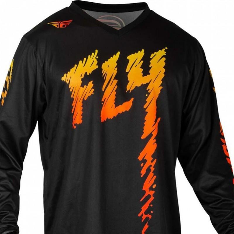 Mens Long Sleeve Cycling Jersey Mountain Bike Downhill Riding Breathable Quick-Dry Performance Top