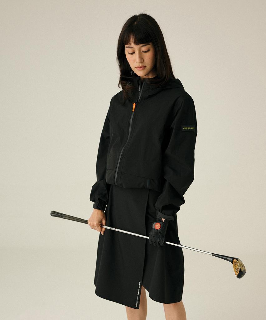 Corner Green Hybrid Golf Rain Jacket [Black] Mgj33Blk