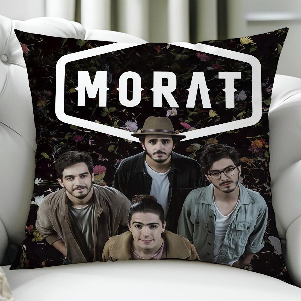 Band MMorat Cushion Cover Birthday Anniversary Gifts Double Sided Printed Zipper Cushion Cover Soft Skin Bedding