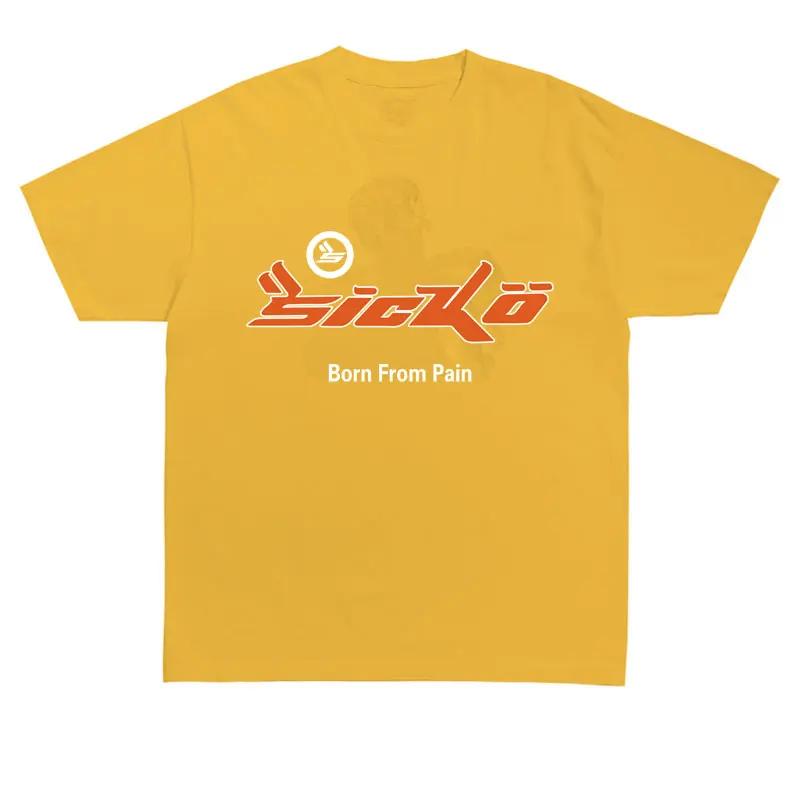 Sickö Born From Pain Artistic Tee Minimalist Streetwear Graphic Tshirt Indie Fashion Casual Top
