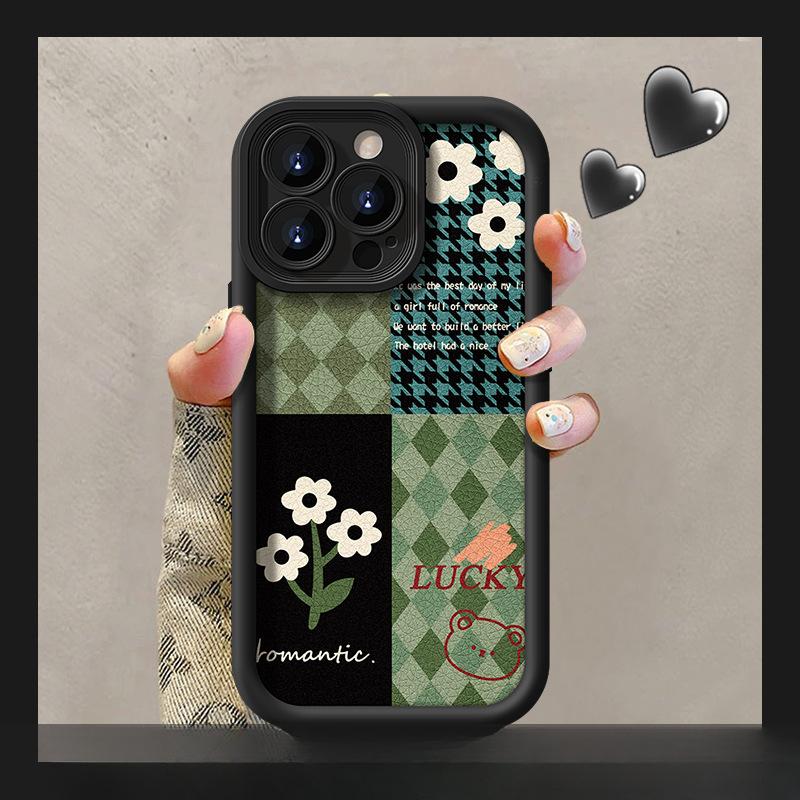 The Diamond-shaped Camellia Figure-shaped Lanyard Is Suitable for IPhone 16 Cases and 15/14PRO Silicone Anti-drop
