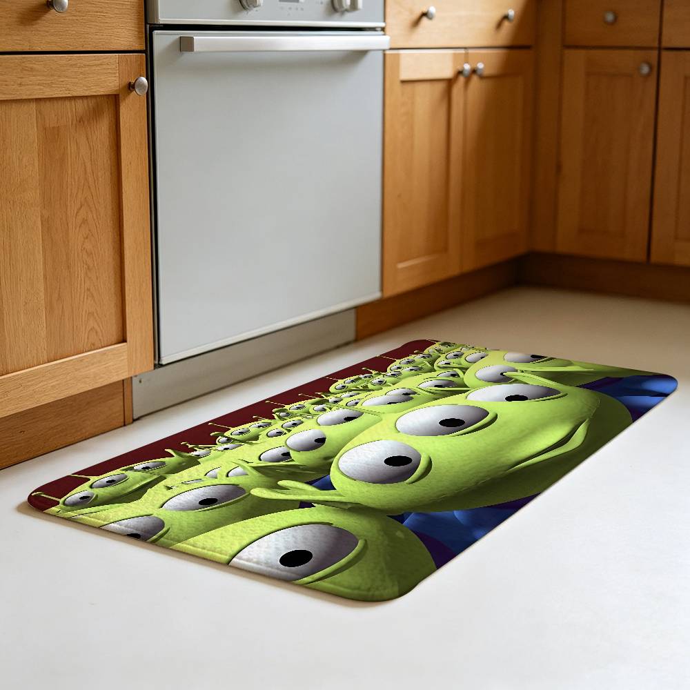 3 Eye-A-AlienS Floor Mat Durable Carpet Rug For Footpad Mats Style Soft Bedroom Floor House Laundry Room Mat Anti-skid