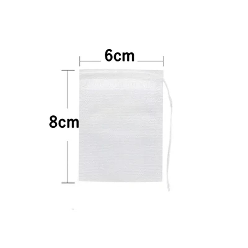 100/50PCS Tea Bags Disposable Non-woven Fabric Tea Filter Bag Spice Coffee Tea Infuser with String Heal Seal Teabag Empty Pouch