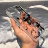 The Dark Cross Electroplated Lens Frame Clear Phone Case for iPhone 17 Air 16 15 14 13 12 11 Pro Max XS Max X TPU Soft Cover