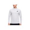 Asics Comfortable Soft Quick-Dry Breathable Lightweight Knitted Pullover Stand Collar Long Sleeve T-Shirt Men Tops White 2041A321-100