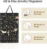 Felt Earring Storage Hanging Bag Wall Hanging Jewelry Hanging Bag Wall Hanging Necklace Ring Storage Bag XYZ