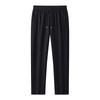 Men's Summer Ice Silk Zipper Pants - Lightweight, Loose, Elastic Straight-Leg, Quick-Dry, Trendy Korean Style Sportswear