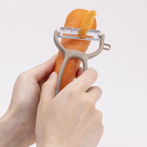 Kai Peeler, Made In Japan, Dishwasher Safe, Scratch Resistant, Easy To Clean, Beige Gray, Nua Tone, DH6306