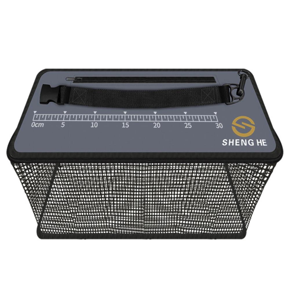 Fiskvaktnät 17L/22L/29L Levande Fisk Tunna Fiskelåda Bärbar Multifunktionshink Utomhus Fiskeredskap Utrustning