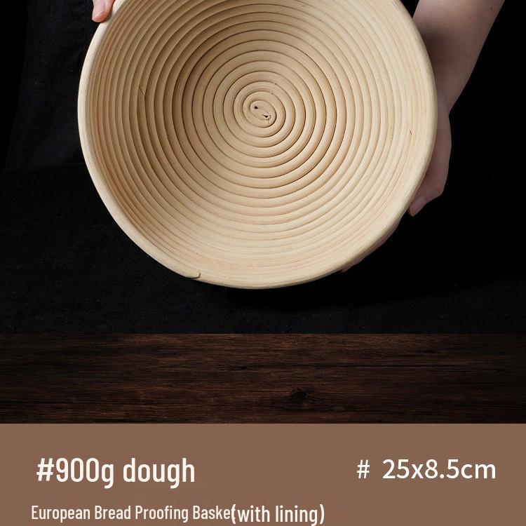 Nordischer Handgefertigter Europäischer Rattan Gärkörbchen für Brot zum Backen