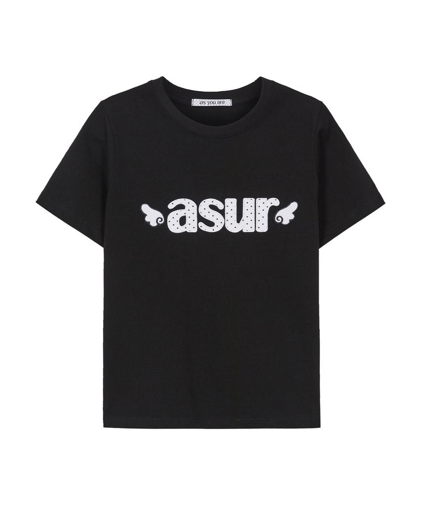 Aejeuyua Signature Angel Fit T-Shirt Black