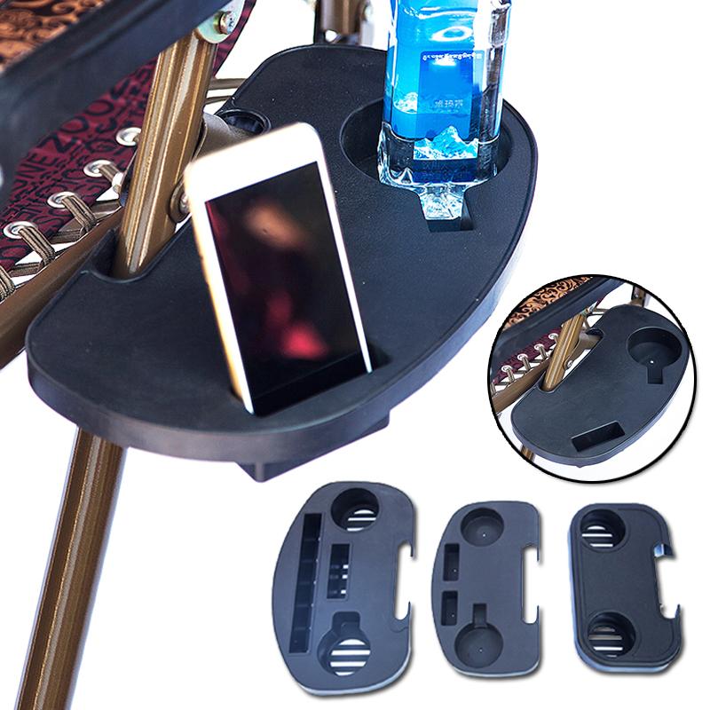 Beach Chair Tray Folding Leisure Chair Cup Holder For Garden Sun Lounger Recliner Camping Picnic Outdoor Beach Garden Fishing