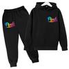 Kids Hoodie Pink Letters Print Coat Boy Girl Toddler 3-12 Years Charming Casual Clothing Top+Pants 2P Leisure Sports Fashion Set