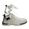 High-top real microfiber soft leather sneakers casual British style Martin