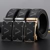 2025 Retro Letter Automatic Buckle Men's Leather Belt for Young Trendsetters