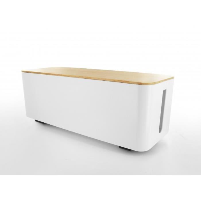 Cable Storage Box - LIFEBOX - Large Size - Wooden Lid - Heat Resistant - Unisex