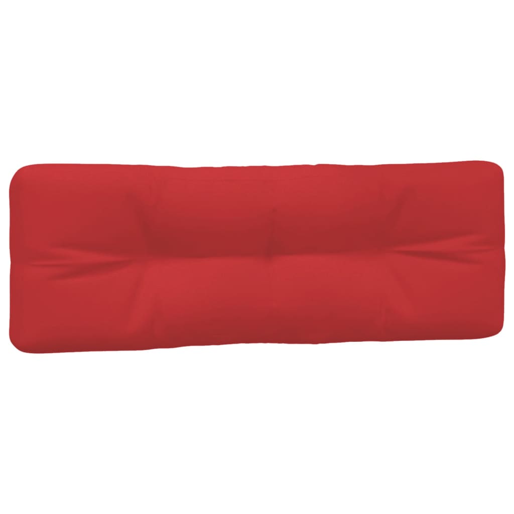 7 Piece Pallet Cushions Red Fabric