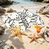Custom Name Personalized Miffy Print Beach Towel, for Trip Camping Beach Party Home Decor, Birthday Gift for Family & Friends