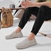Stepping shoes men's 2025 summer breathable mesh shoes large mesh hollowed out light non-slip soft sole one pedal casual shoes