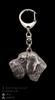 German Wirehaired Pointer - Silver-plated Key Ring with a Dog In a Gift Box, Handbag Decoration, Backpack Pendant by Art-Dog Brand