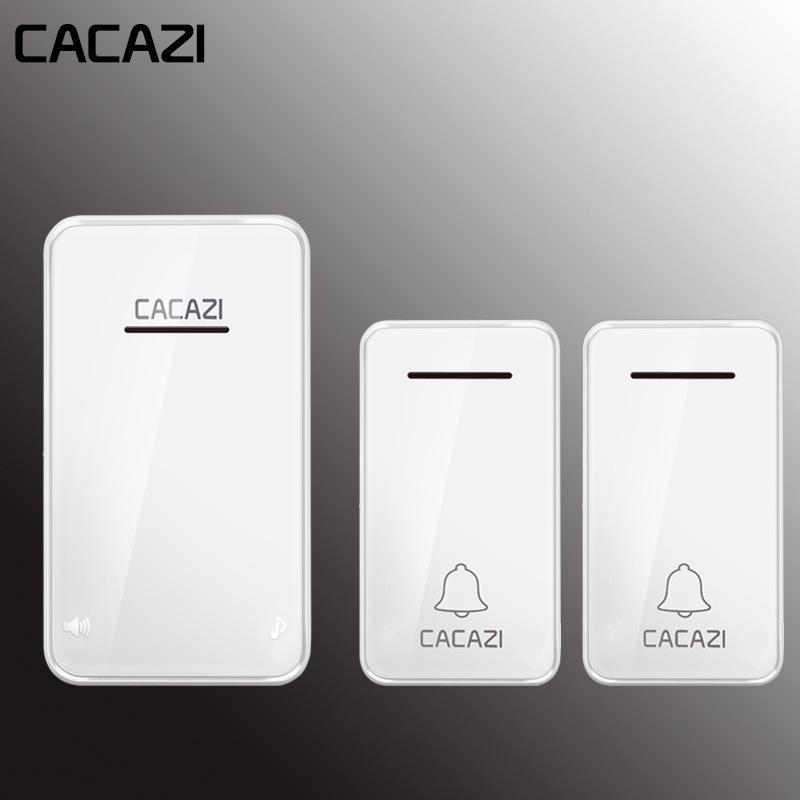 Battery-Free Waterproof Wireless Doorbell with Learning Code for Home Use