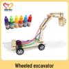 Wooden Hydraulic Excavator Model Kit for STEAM Learning and Science Experiments