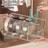 1/2Pcs Belt Storage Boxes Large Capacity Tie Belt Storage Holder Grids Transparent Design Display Case