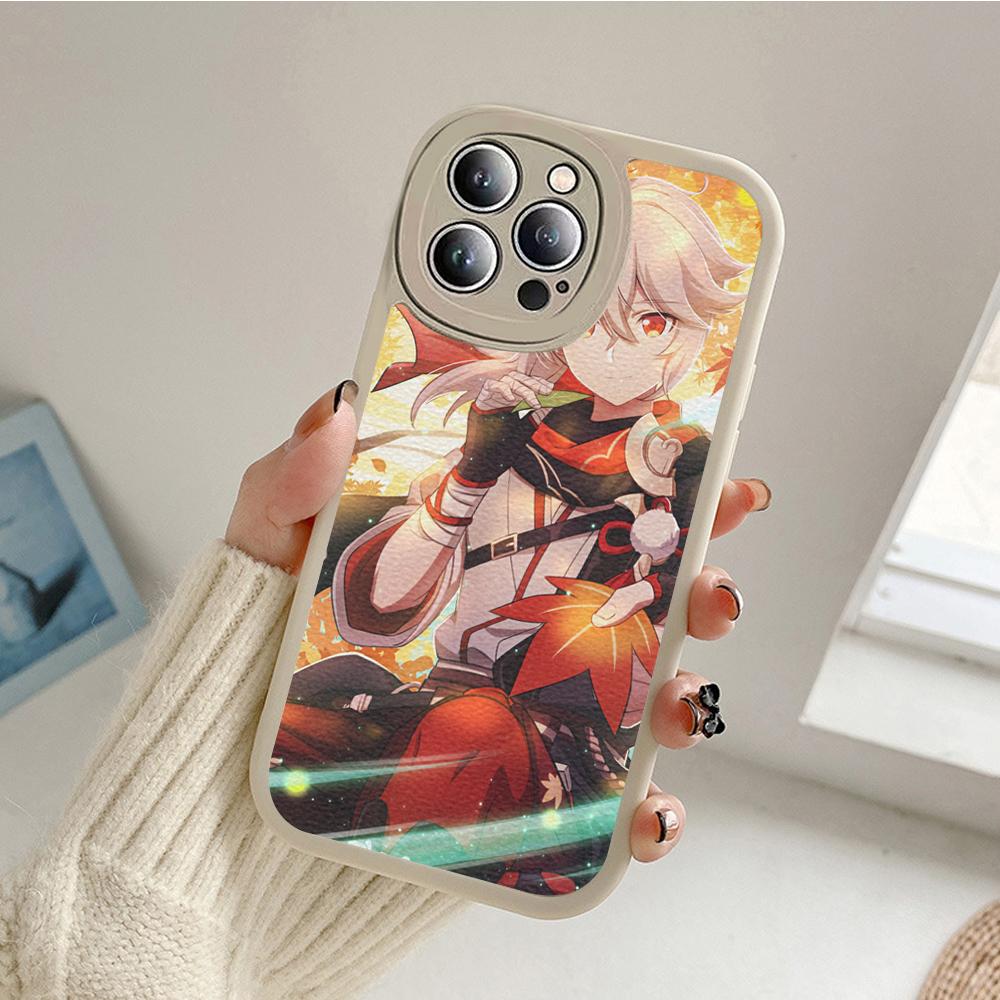 For Iphone Kazuha Genshin Impact Phone Case for Iphone 14 13 11 12 Pro MAX 13 12 MiNi 7 8 plus iphone 14 XS XR Lambskin Covers
