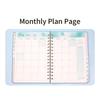 PU Leather Cover Coil Schedules Notebooks A5 Daily Notebook Daily Planner Notepad  Record