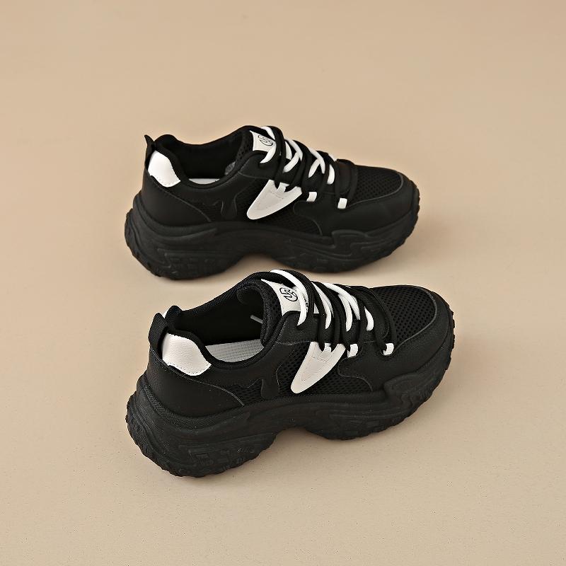 Fashion CRLAYDK Chunky Sneakers for Women Platform Tennis Fashion Mesh Dad Shoes Breathable Casual Wedge Lace Up Walking Trainers