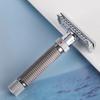 Yaqi Adjustable The Final Cut Chrome And Gunmetal Color Safety Razor for Men Provide Comfortable Grip With 12mm Handle Diameter