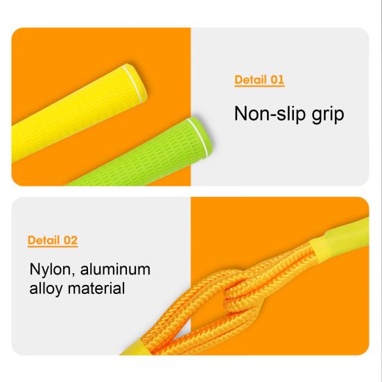 Golfschwung Seiltrainer mit rutschfestem Griff Golfschwung Geschwindigkeit Kraft Trainingshilfe Männer Frauen Golf Übungshilfe Rhythmusseil Golfzubehör