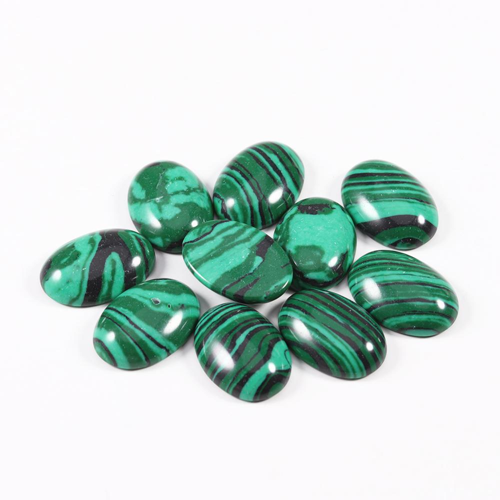 10x14mm 13x18mm Natural Stone Beads Oval Cabochon Loose Bead For Bracelet Earring Jewelry DIY Craft Making Accessories