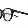 Gucci Optical Glasses [Available Prescriptions] Integrated Plate 002 (Havana Color Frame/transparent Film) 49 Dust Bag + Glasses Case (random Color)