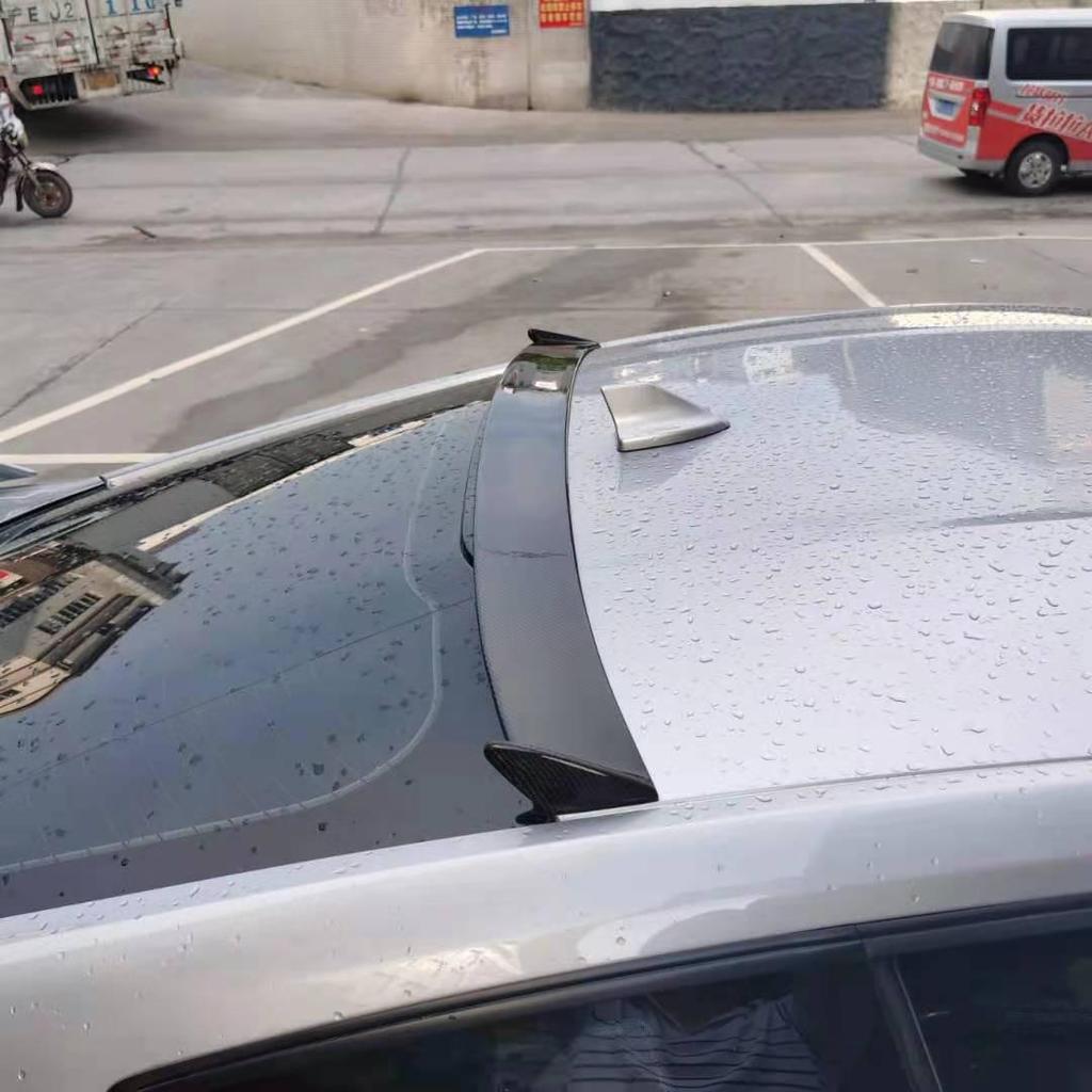 Carbon Fiber Rear Wing Roof Spoiler for 15-23 Ford Mustang - Punch-Free Installation