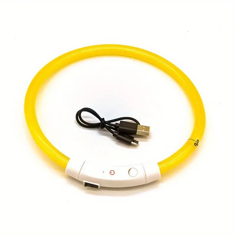 Obroża dla psa LED Luminous USB Obroża dla kota i psa 3 tryby Światło LED Świecące Zapobieganie Utracie Obroża LED Dla Psów Akcesoria Dla Zwierząt Domowych