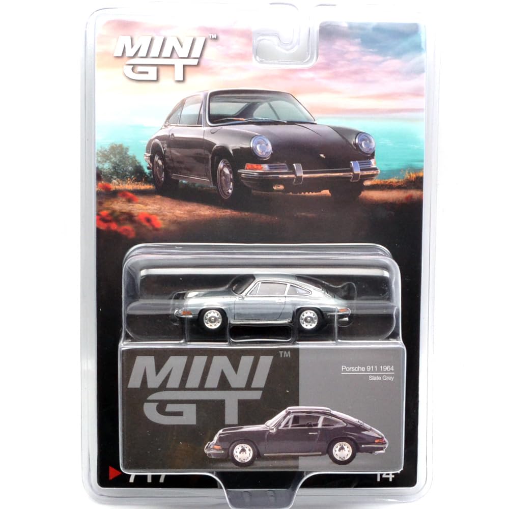 MINI GT scale MiJo TOYS PORSCHE 901 1964 CHASE CAR MiJo Toys Limited Edition Porsche 901 1964 Chase Car 164 - (SLATE GREY) (Slate Grey) CHASE- синий