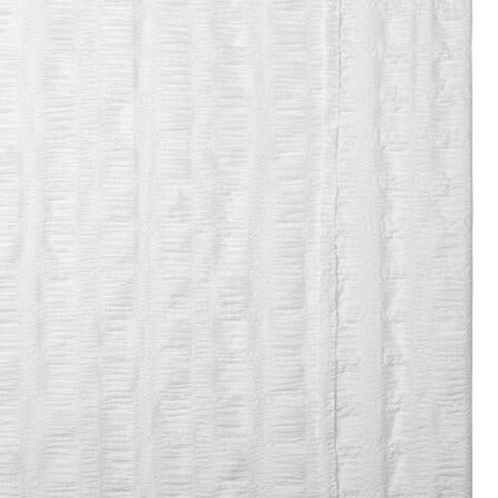 Voilage "Noa" motif rayures plissées tamisant 140 x 240 cm Atmosphera - Blanc -