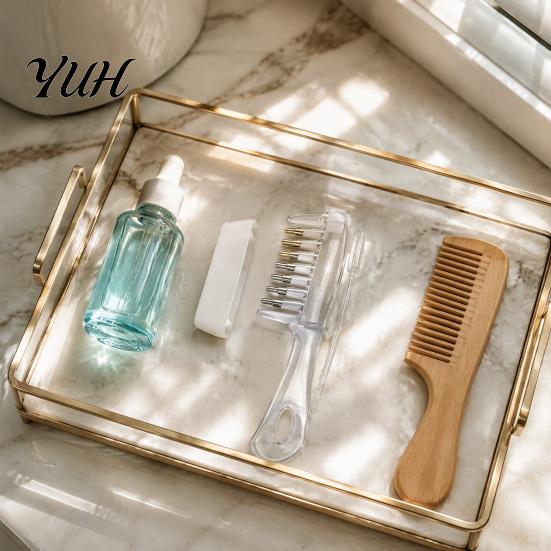 Öl-Applikator-Kamm mit Kugelkopf 1/2 Stück Kopfhaut-Kugel, Minoxidil für Haarpflege-Zubehör Wachstum, Massage Staubschutz Manuell
