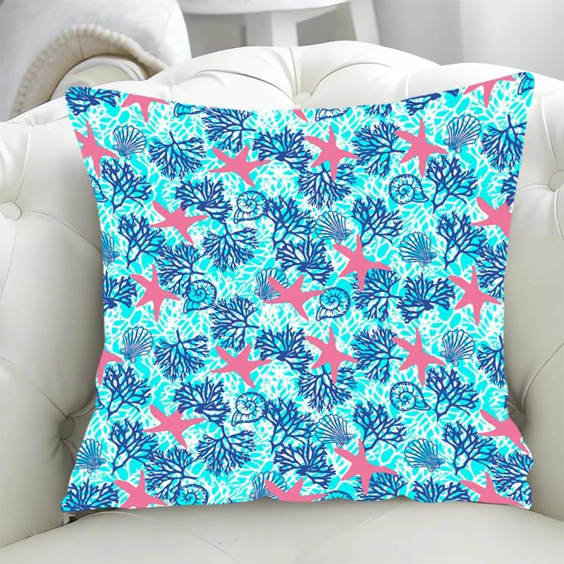 Geometric Pattern Decorative Pillowcases 40x40 Cushion Cover 40*40 Pillowcase Fall Decoration Pillow Hugs Lounge Chairs Covers