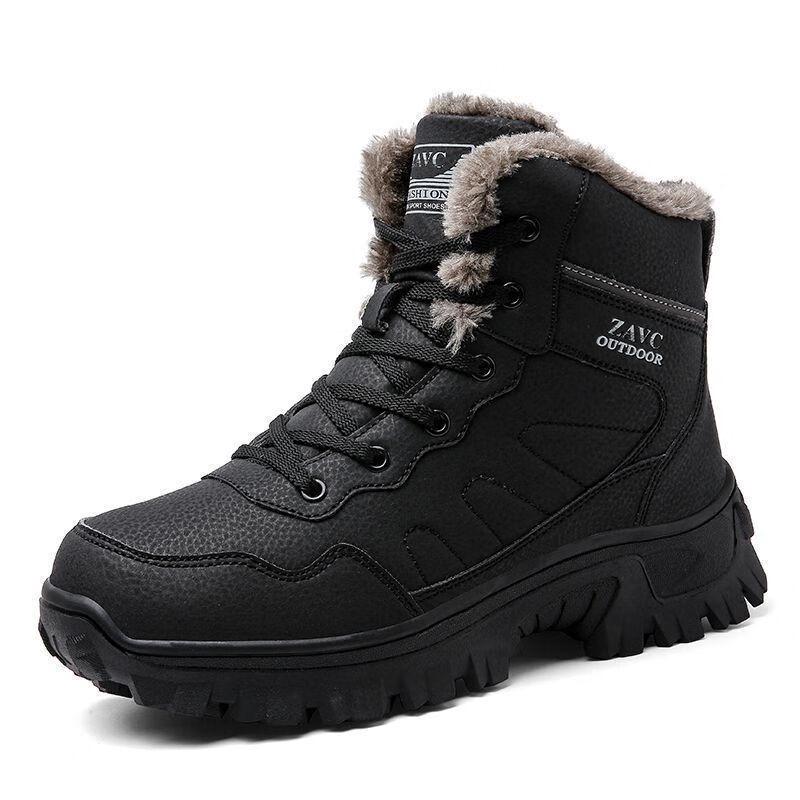 ANZUEN Men s Winter Waterproof Snow Boots 45