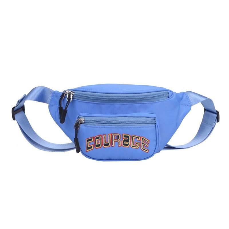 

Trendy Boys Mini Crossbody Bag For Kids With Stylish Embroidered Letters Cotton Lining синий